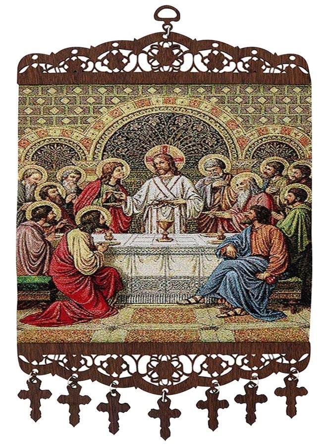 Trendzeen The Last Supper Wall Art - 15 Inch Decorative Tapestry of The Last Supper Picture For Dining Room, Living Room, Home, Office Decoration - La Ultima Cena Cuadro Para Comedor - Can Hang - Image 1